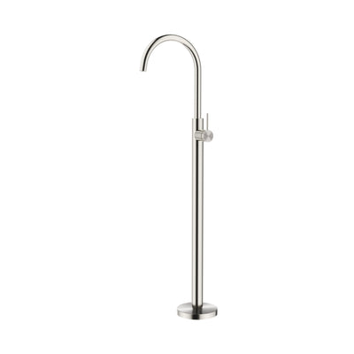 BELLA VISTA MICA FREESTANDING BATH MIXER 980MM BRUSHED NICKEL