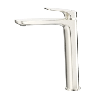 BELLA VISTA KAZA TALL BASIN MIXER 260MM BRUSHED NICKEL