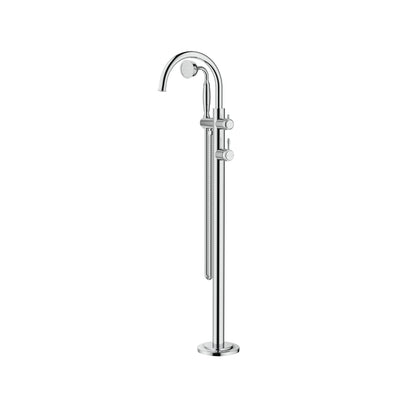 BELLA VISTA MICA HERITAGE FREESTANDING BATH MIXER WITH HAND SHOWER 850MM CHROME