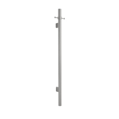 BELLA VISTA MICA VERTICAL HEATED TOWEL RAIL BRUSHED NICKEL 950MM