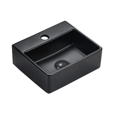 BELLA VISTA LEXI ABOVE COUNTER BASIN BLACK 330MM
