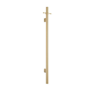 BELLA VISTA MICA VERTICAL HEATED TOWEL RAIL FRENCH GOLD 950MM