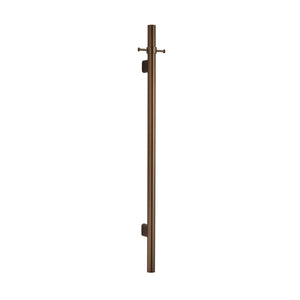 BELLA VISTA MICA VERTICAL HEATED TOWEL RAIL DUSK BRONZE 950MM