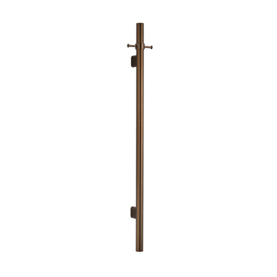 BELLA VISTA MICA VERTICAL HEATED TOWEL RAIL DUSK BRONZE 950MM