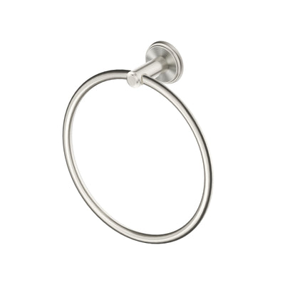 BELLA VISTA MICA HERITAGE TOWEL RING 202MM BRUSHED NICKEL