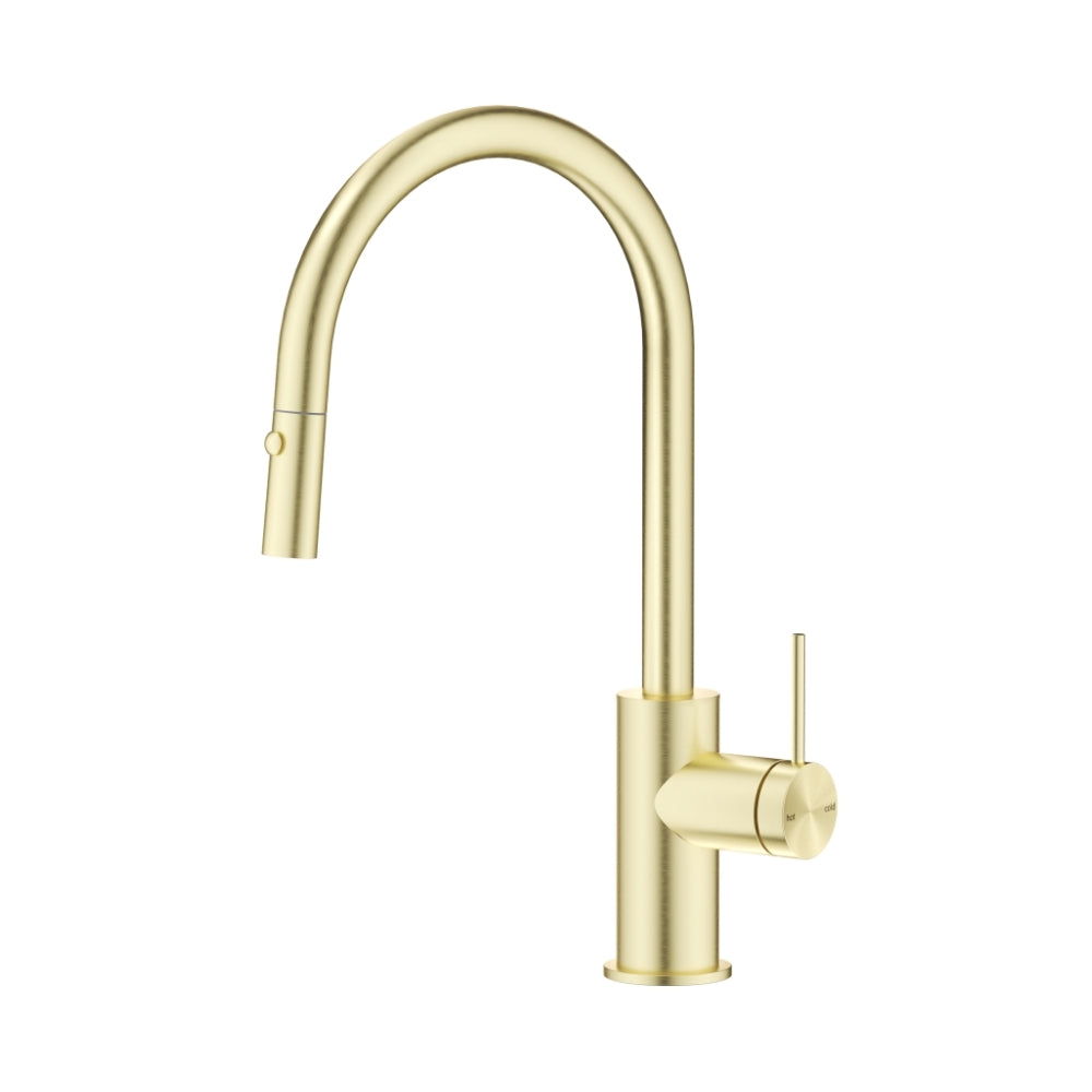 BELLA VISTA MICA LEAD FREE PULL-OUT SINK MIXER 414MM FRENCH GOLD