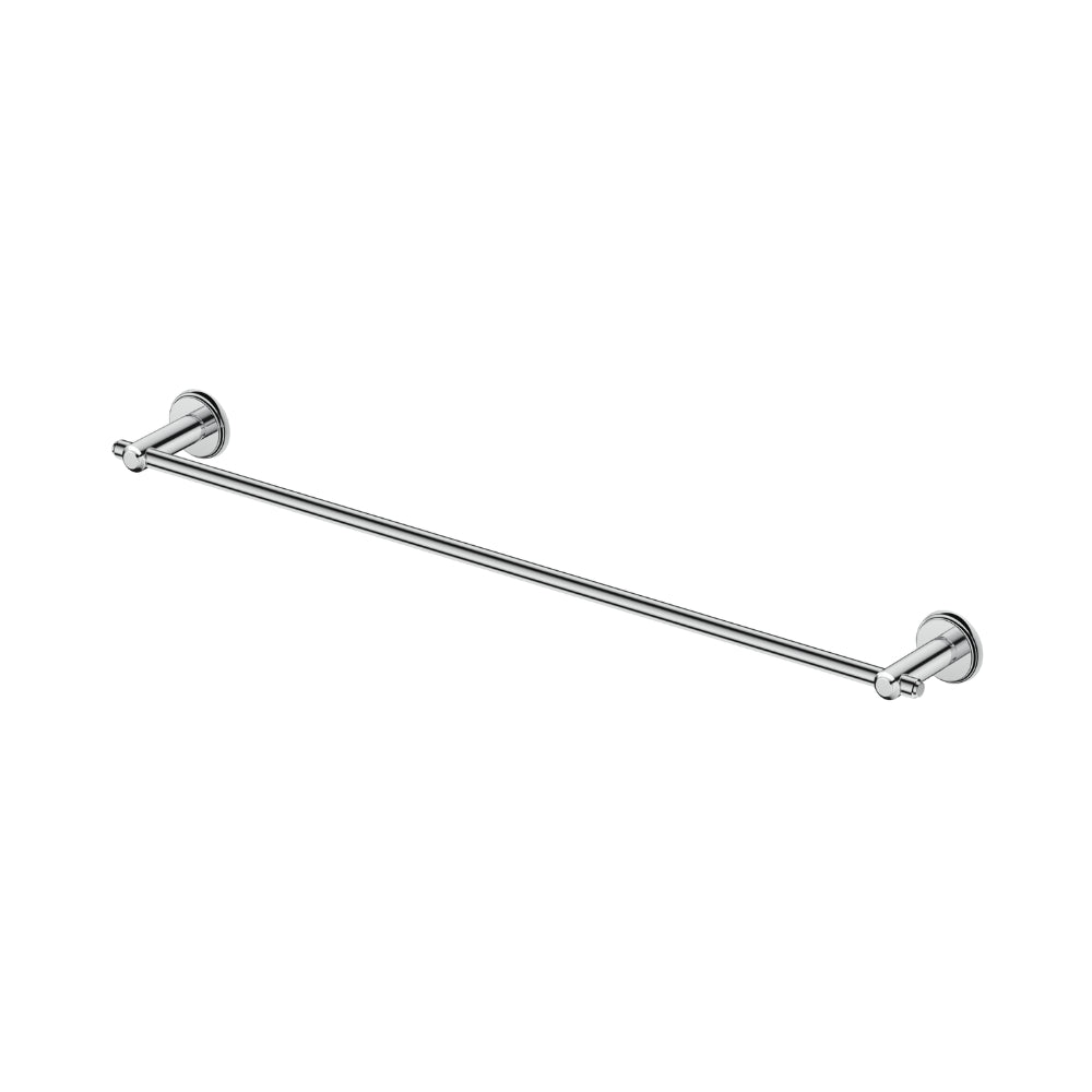 BELLA VISTA MICA HERITAGE SINGLE TOWEL RAIL BRUSHED NICKEL 600MM