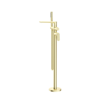 BELLA VISTA LANTRA FREESTANDING BATH MIXER WITH HAND SHOWER 917MM FRENCH GOLD