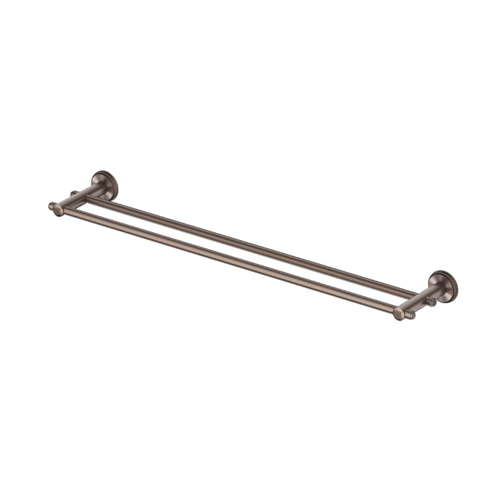 BELLA VISTA MICA HERITAGE DOUBLE TOWEL RAIL DUSK BRONZE (AVAILABLE IN 600MM AND 800MM)