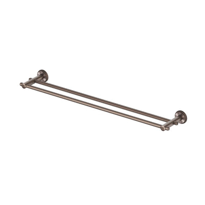 BELLA VISTA MICA HERITAGE DOUBLE TOWEL RAIL DUSK BRONZE (AVAILABLE IN 600MM AND 800MM)