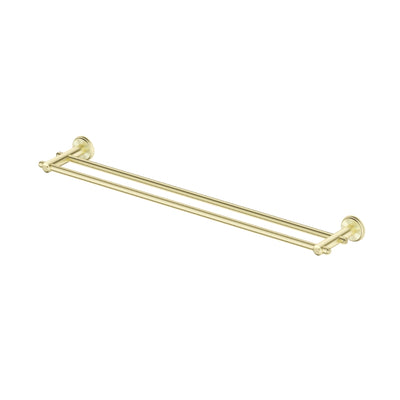 BELLA VISTA MICA HERITAGE DOUBLE TOWEL RAIL FRENCH GOLD (AVAILABLE IN 600MM AND 800MM)
