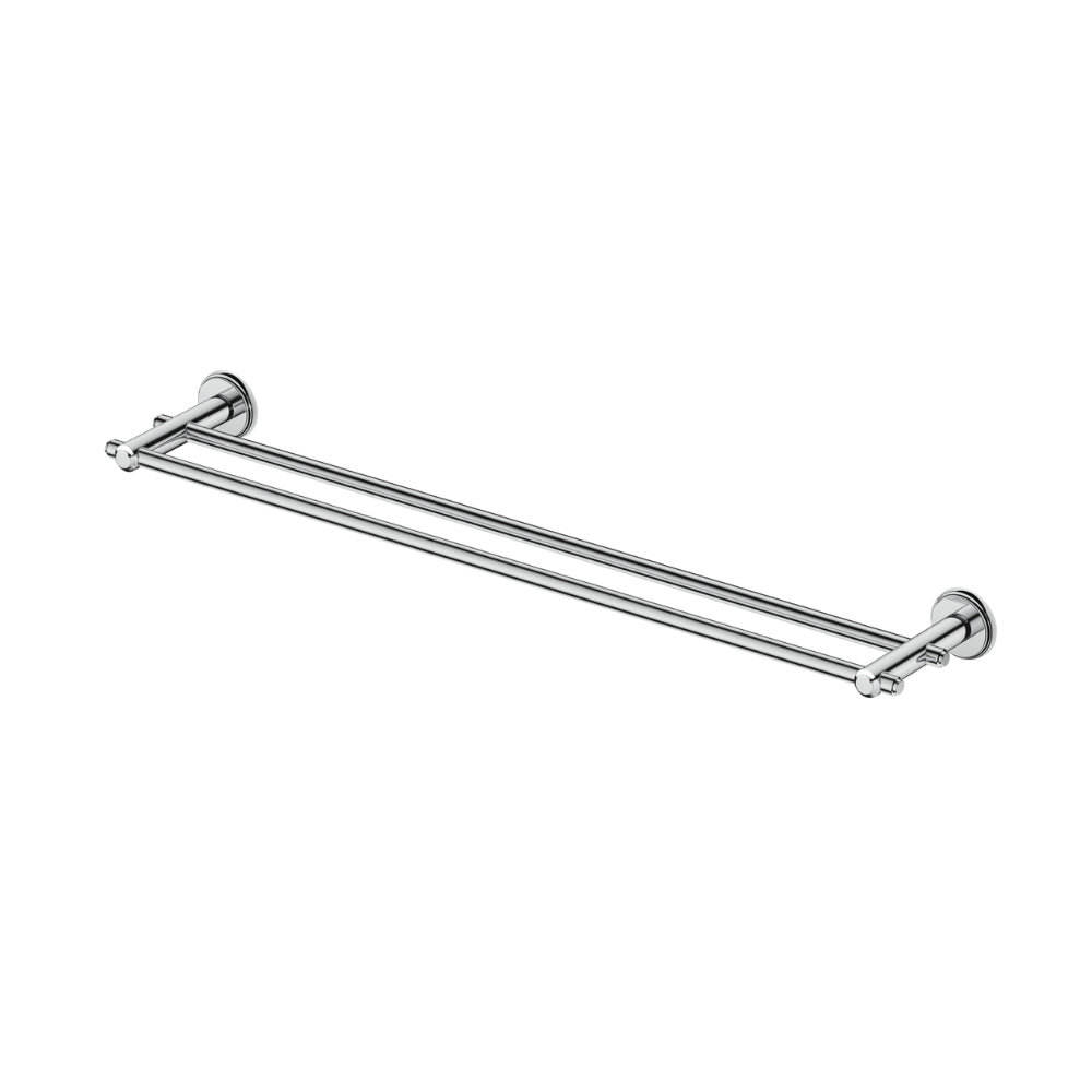 BELLA VISTA MICA HERITAGE DOUBLE TOWEL RAIL CHROME (AVAILABLE IN 600MM AND 800MM)