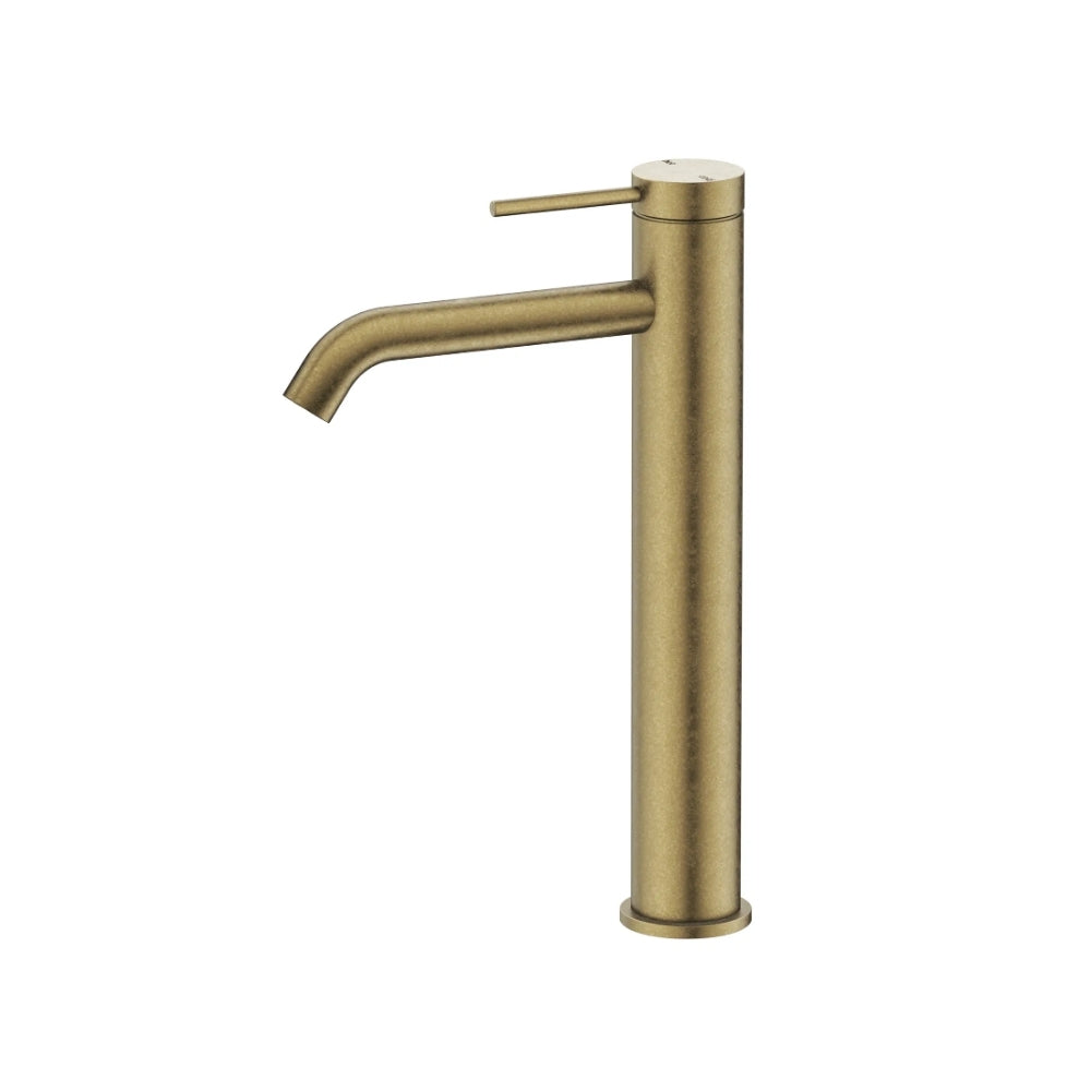 BELLA VISTA MICA LEAD FREE TALL BASIN MIXER 290MM LIVING BRASS