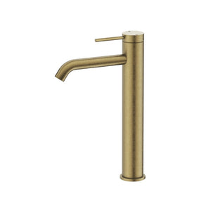 BELLA VISTA MICA TALL BASIN MIXER 290MM LIVING BRASS
