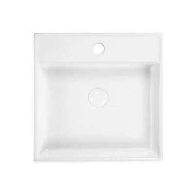 BELLA VISTA LOUISE ABOVE COUNTER BASIN WHITE 440MM