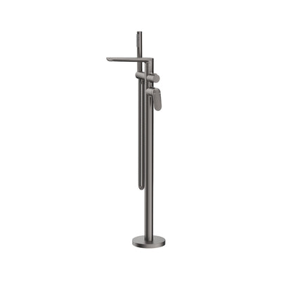 BELLA VISTA LANTRA FREESTANDING BATH MIXER WITH HAND SHOWER 917MM GUN METAL