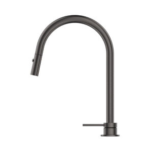 BELLA VISTA MICA PULL-OUT HOB MIXER SET 375MM GUN METAL