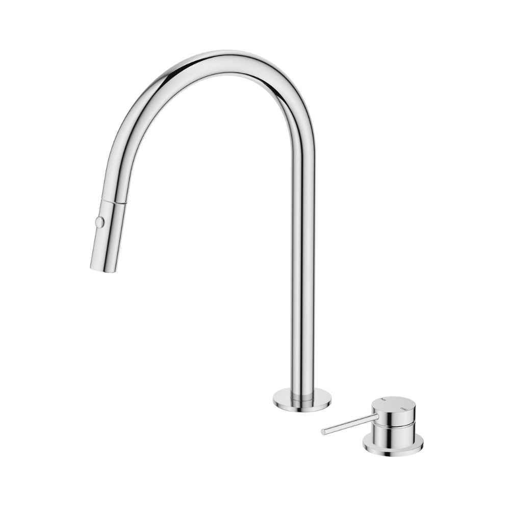 BELLA VISTA MICA LEAD FREE PULL-OUT HOB MIXER SET 375MM CHROME