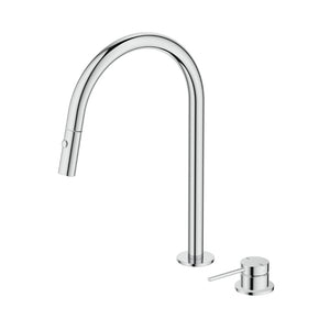 BELLA VISTA MICA PULL-OUT HOB MIXER SET 375MM CHROME