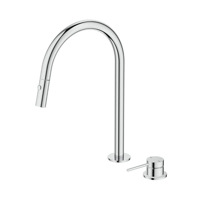 BELLA VISTA MICA LEAD FREE PULL-OUT HOB MIXER SET 375MM CHROME