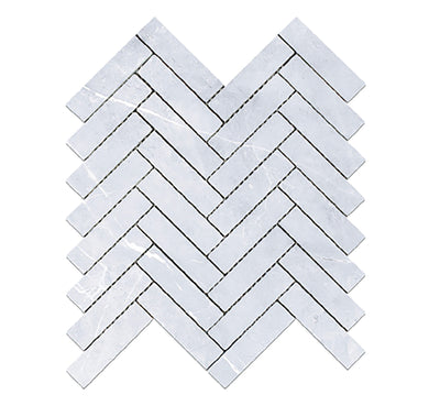 ELITE IMPORTERS BRACCA BIANCO MATTE 287X281MM HERRINGBONE MOSAIC TILE (PER BOX)