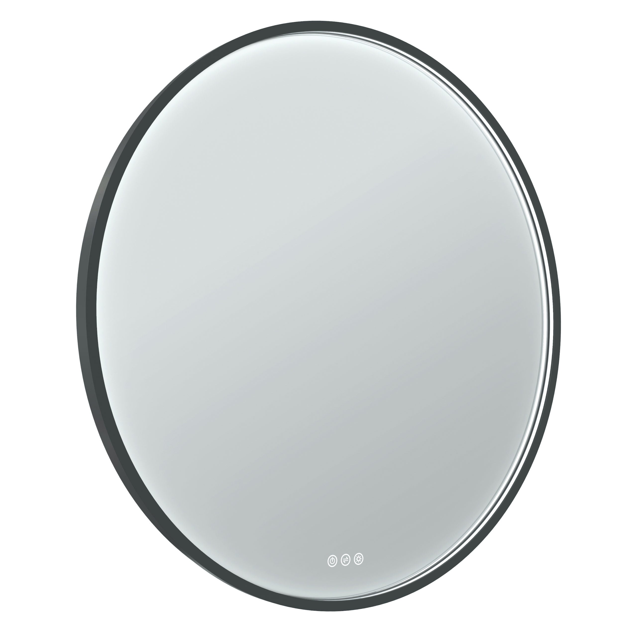RADIANT HEATING GLÖDA OLËK LED MIRROR BLACK 900MM