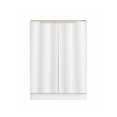 OTTI BONDI MATTE WHITE FLUTED 630MM BASE LAUNDRY CABINET