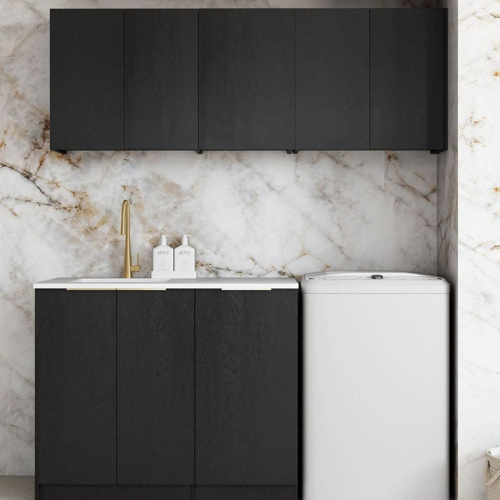 OTTI BYRON BLACK OAK 416MM BASE LAUNDRY CABINET