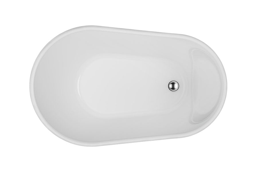 DECINA COSMO FREESTANDING BATH GLOSS WHITE 1300MM