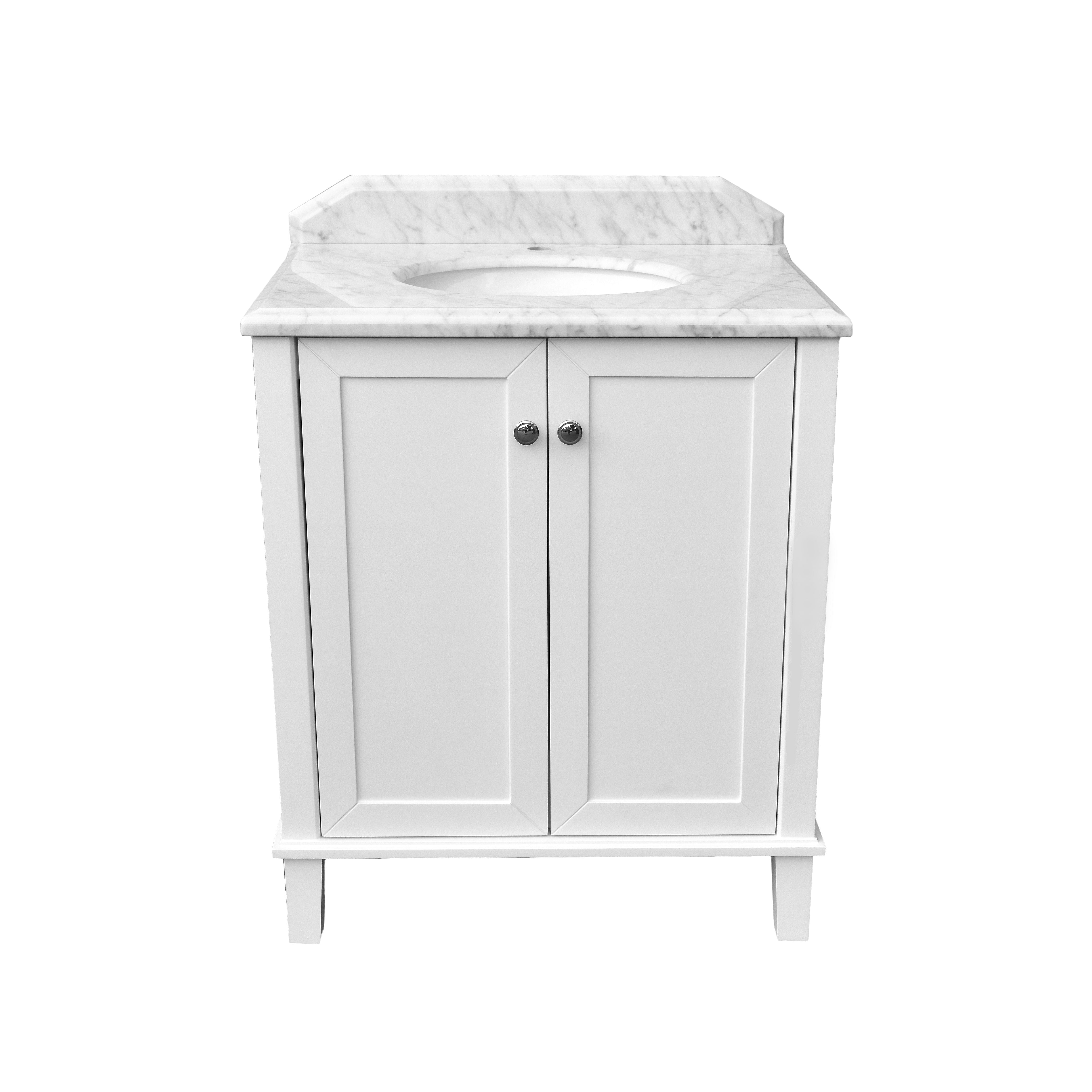 TURNER HASTINGS COVENTRY SATIN WHITE 750MM SINGLE BOWL FLOOR STANDING VANITY PACKAGE