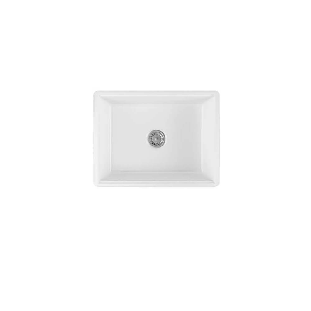 TURNER HASTINGS COVE FIRECLAY BUTLER SINK GLOSS WHITE 610MM