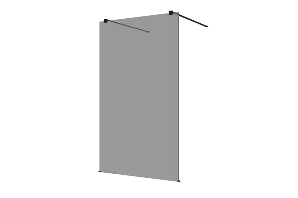 DECINA M-SERIES FRAMELESS FREESTANDING PANEL TINTED GLASS BLACK