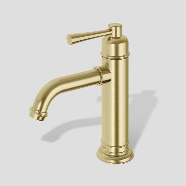 PHOENIX CROMFORD BASIN MIXER 25MM BRUSHED GOLD