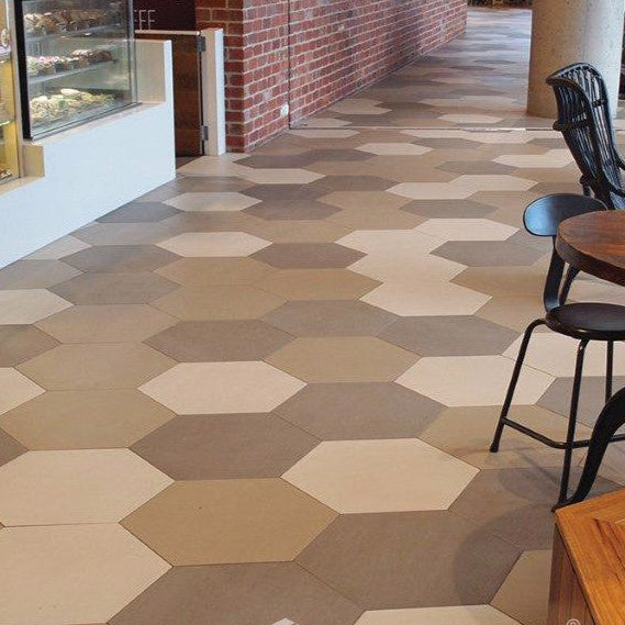 EVERSTONE DURASTONE BOTTICINO MATTE 600X520MM HEXAGON TILE (PER BOX)