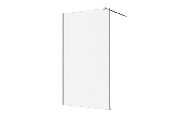 DECINA M-SERIES FRAMELESS WALL FIXED PANEL CLEAR GLASS CHROME