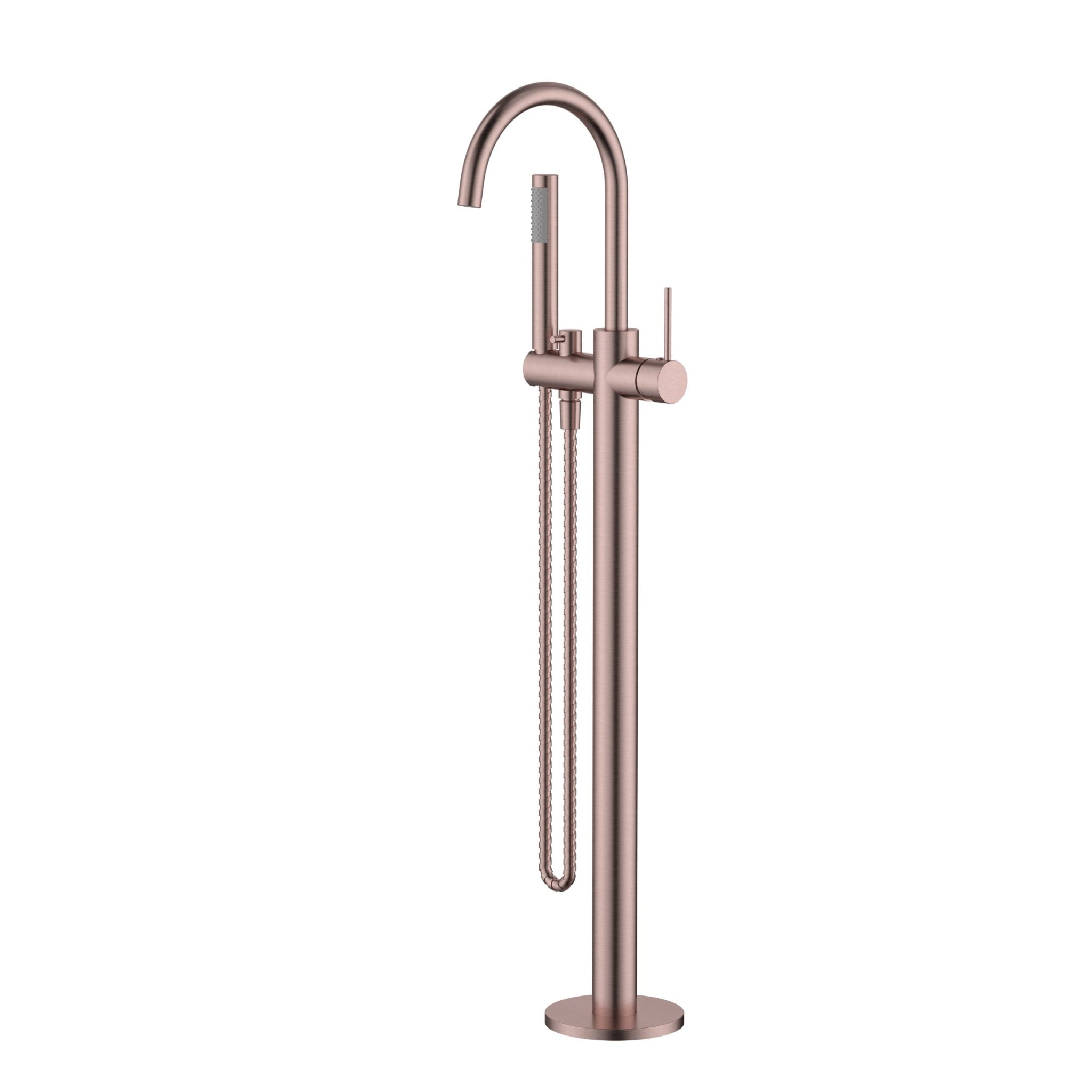 MODERN NATIONAL STAR MINI FREESTANDING BATH MIXER WITH HAND SHOWER 1010MM DUSK