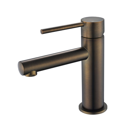 MODERN NATIONAL STAR MINI BASIN MIXER 158MM ANTIQUE BRASS
