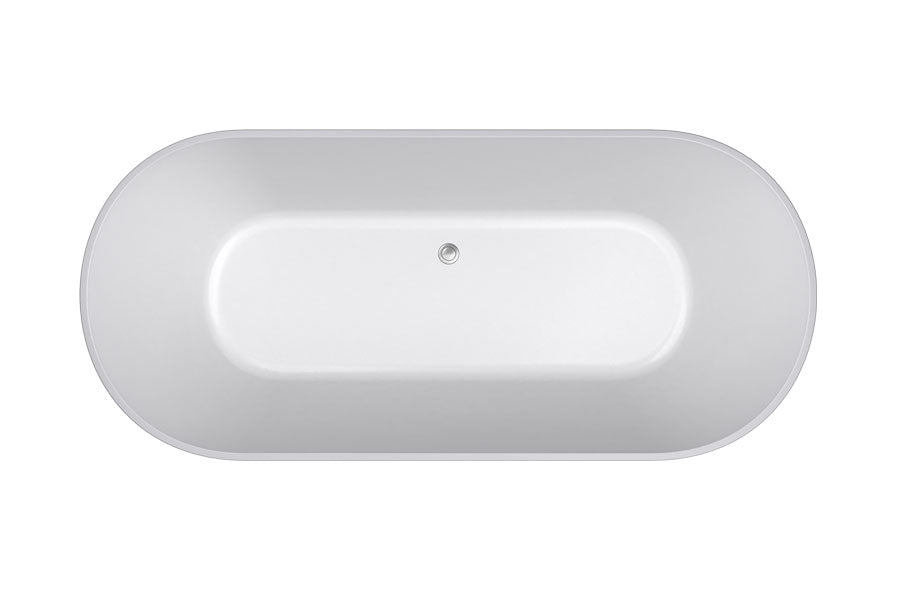 DECINA ELINEA FREESTANDING BATH GLOSS WHITE (AVAILABLE IN 1500MM AND 1790MM)