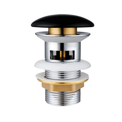 INSPIRE POP-UP WASTE WITH OVERFLOW CERAMIC BLACK 32MM