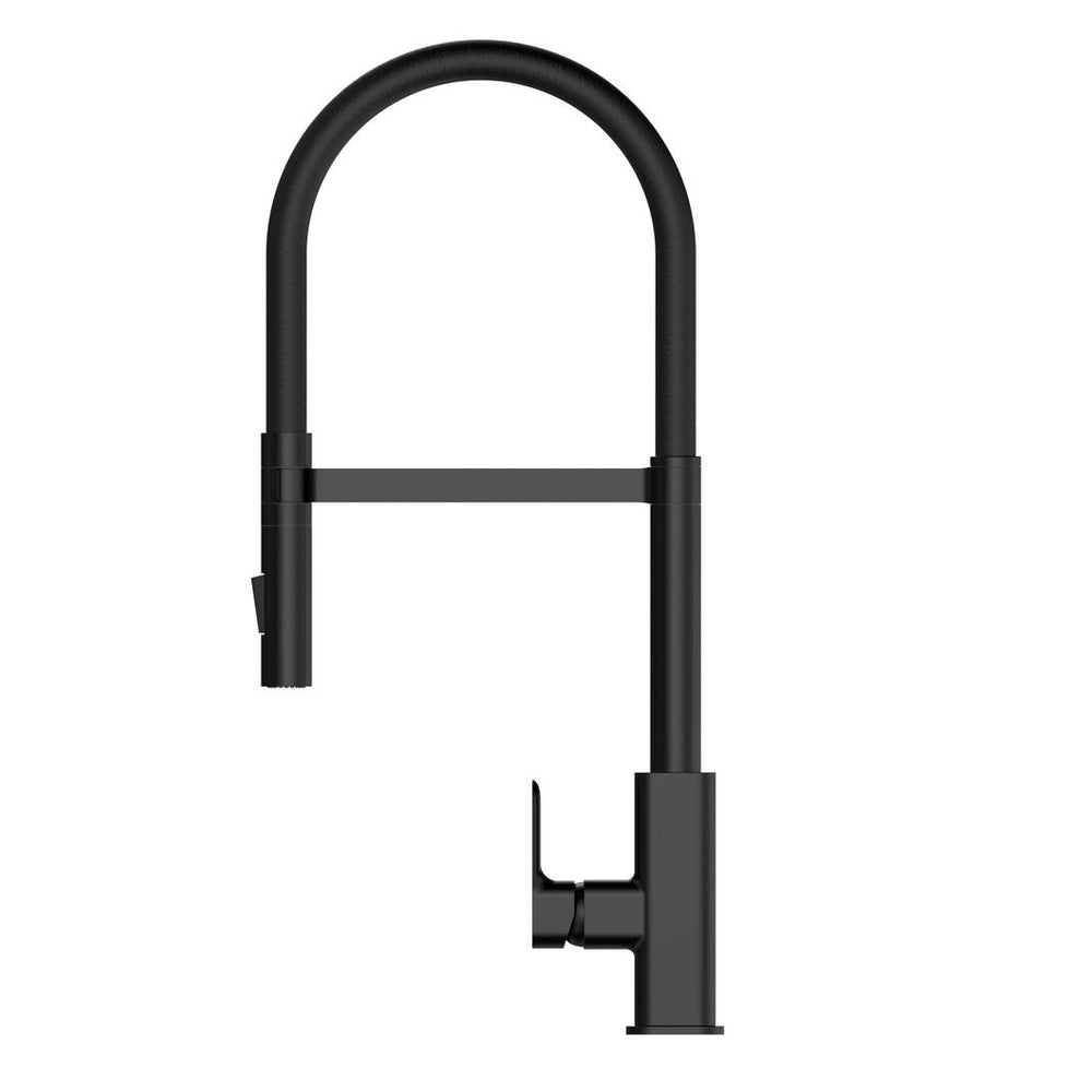 OSKAR PULL OUT SINK MIXER 565MM MATTE BLACK
