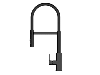OSKAR PULL OUT SINK MIXER 565MM MATTE BLACK