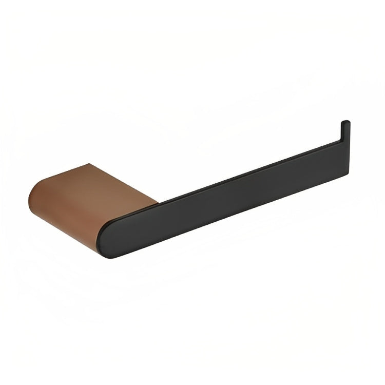 INSPIRE ZEVIO TOILET PAPER HOLDER MATTE BLACK AND ROSE GOLD 158MM