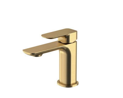 OSKAR BASIN MIXER 154MM BRUSHED GOLD