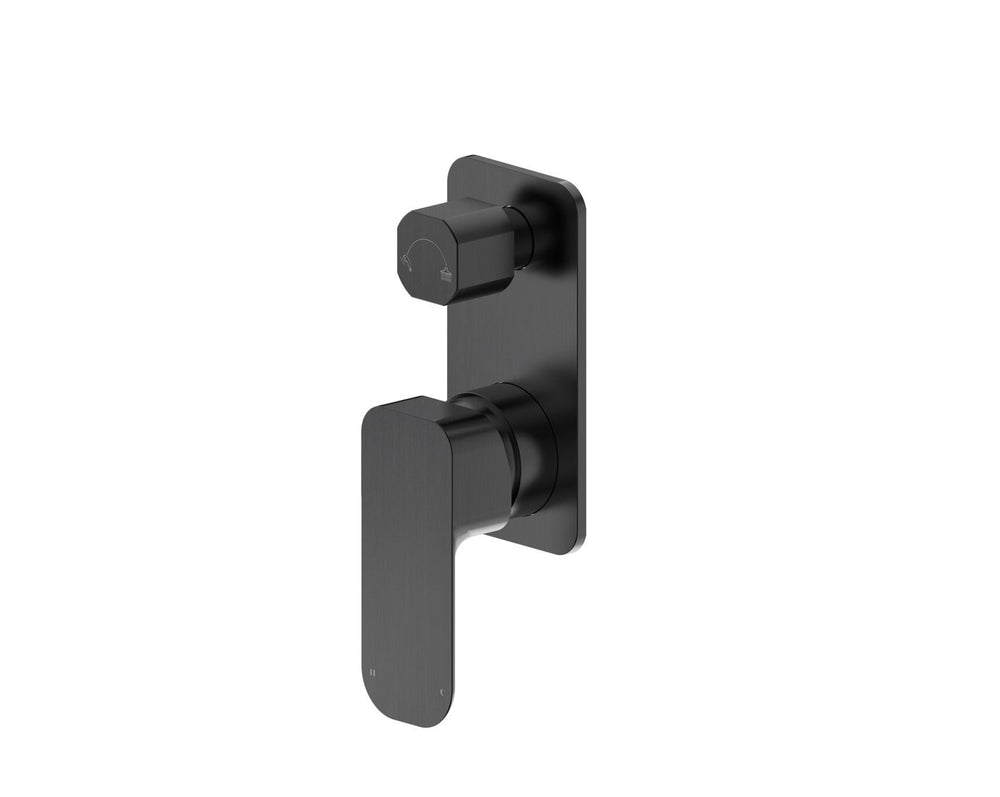 OSKAR SHOWER WALL MIXER WITH DIVERTER GUN METAL