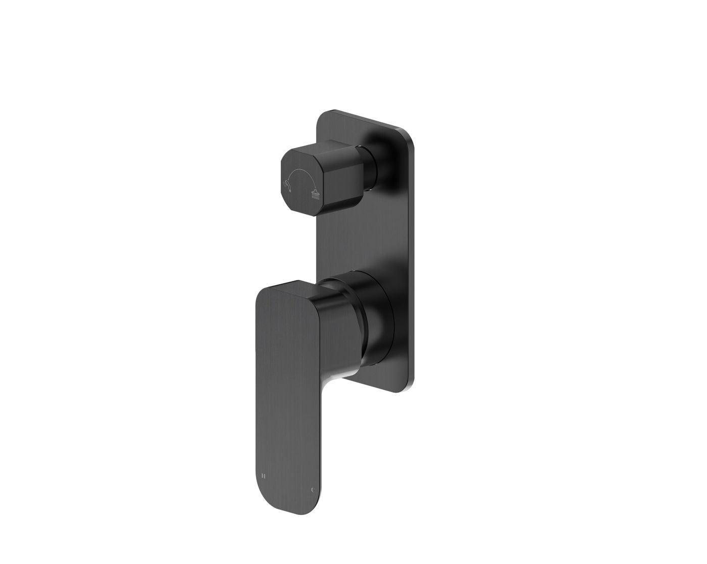 OSKAR SHOWER WALL MIXER WITH DIVERTER GUN METAL