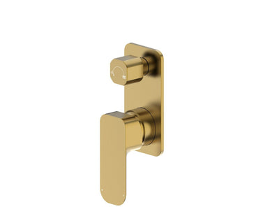 OSKAR SHOWER WALL MIXER WITH DIVERTER BRUSHED GOLD