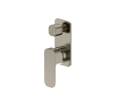 OSKAR SHOWER WALL MIXER WITH DIVERTER BRUSHED NICKEL