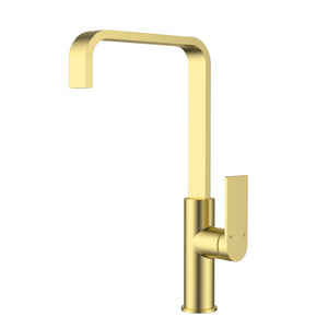 IKON RUKI SINK MIXER 375MM BRUSHED GOLD