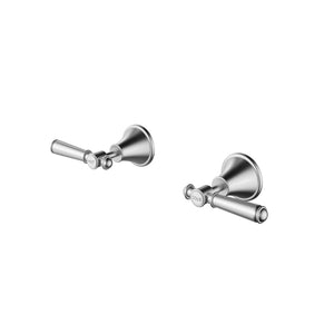 IKON CLASICO WALL TOP ASSEMBLIES BRUSHED NICKEL (BRASS HANDLE)