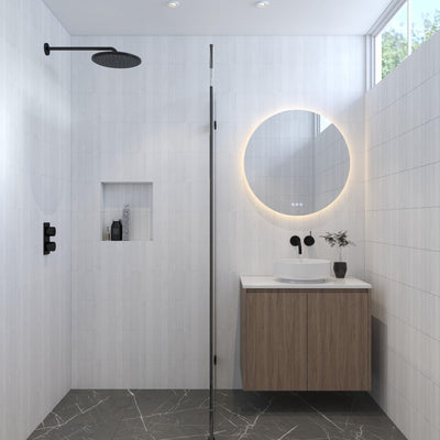 RADIANT HEATING FLESS FRAMELESS OLËK LED MIRROR 1000MM